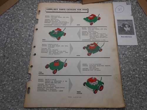 Vintage lawn boy - vintage, catalog