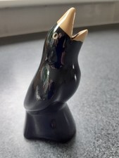 Vintage Black Bird Ceramic Pie