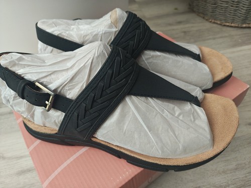 Easy spirit black strappy - spirit,