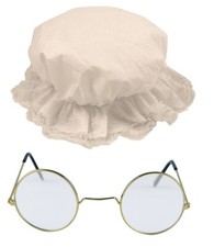 Ladies White Mop Cap Victorian