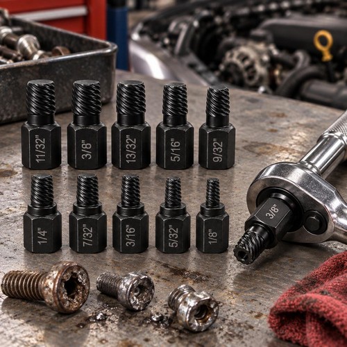 Bolt extractor set 10pcs - bolt,