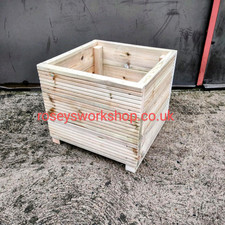 Square Decking Box Planters Garden Patio Plants & Flowers Spring Summer