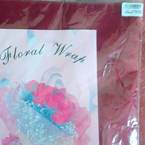 Organza floral wrap burgandy - floral,