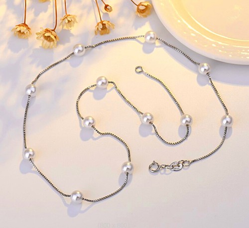 925 sterling silver - silver, pearl