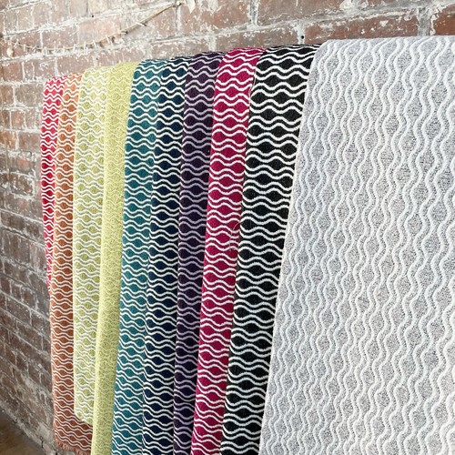 Retro wavy stripe woven - retro,