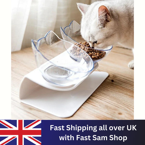 Double bowls pet dog - cat, food
