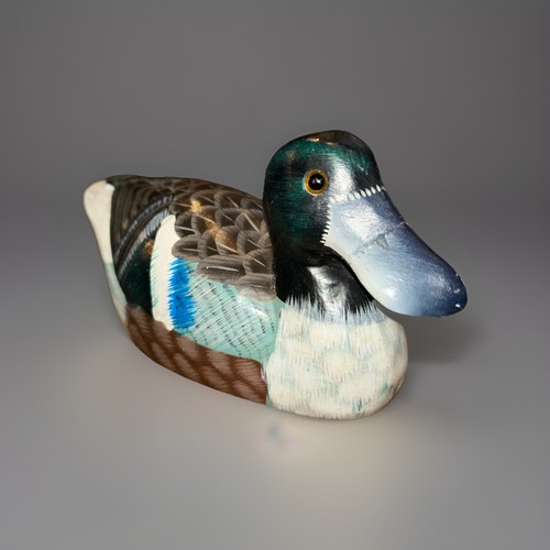 Vintage soapstone mallard - mallard, duck