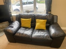 Black Two Seater Sofa