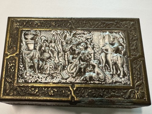 Antique german brass repoussé - antique,