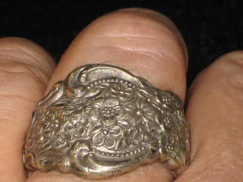 Silver ring made from - silver, handle