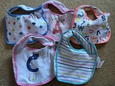 Baby Plastic/Fabric Bib Bundle