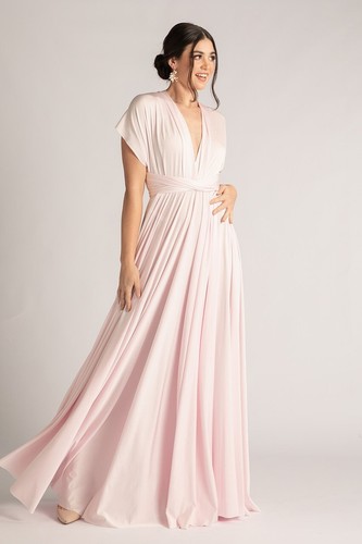 Pastel pink bridesmaid dress - bridesmaid,