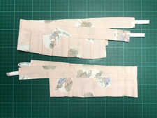 Pair of Beatrix Potter Curtain Tie Backs 24" x 3" Peter Rabbit - Pink Box Pleats