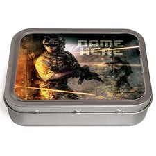 Personalised Tobacco Tin Gamer 2oz Baccy Pill Storage Cigarette COD Gift KS20