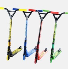 Kids Stunt Scooter Street Pro Kick Push Scooter 360 Spin Fixed Bar for 8+ Age UK