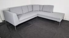 BB Italia Charles in luxurious soft feel woven fabric in mid grey stunning condi