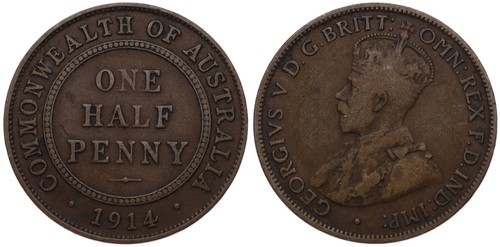 Australia half penny - australia,