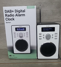 Barton Majority DAB/DAB+ FM Digital Radio Alarm Clock White Mains Powered