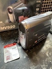 Canon MV920 Digital MiniDV Camera Silver Boxed Complete Fully Functional Canon