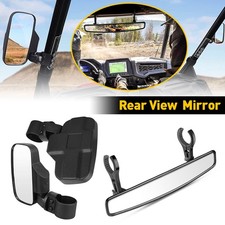 For YAMAHA Rhino Viking Wolverine YXZ Roll Cage Rear View Mirrors & Handle Grabs
