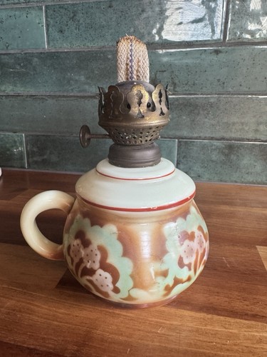 Uranium oil lamp - base, ceramic