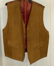 NWT MANS TAN SUEDE LEATHER