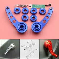 2Pcs Blue Aluminum Car Window Winders Door Cranks Handles Universal Kit