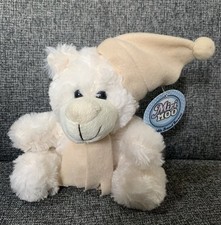 Baby Nighty Night Teddy Bear Soft Toy 6’ Comforter Plush With Scarf Hat Tag
