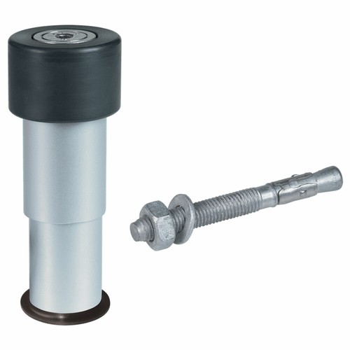 Lockey rubber capped gate stop - rubber,