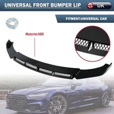 Black Front Bumper Lip Body Kit Splitter Spoiler Chin For Ford Mondeo Fiesta UK