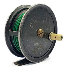 1950's Allcocks 'black knight' vintage fly fishing reel - Good working condition