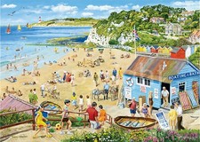 The Beach 1960's Holiday Scene