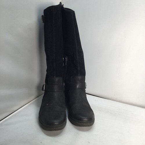 Ugg black suede leather tall - ugg,
