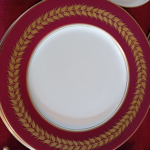 Palissy red wheat pattern - palissy,", wheat"