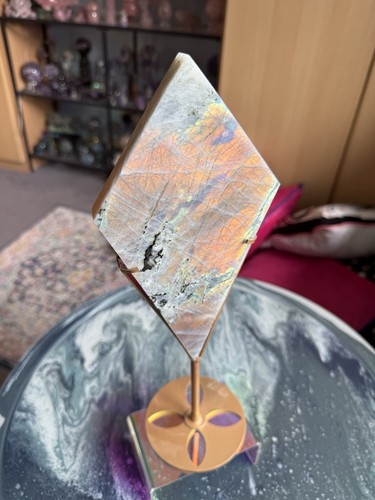 Large labradorite diamond - diamond, on