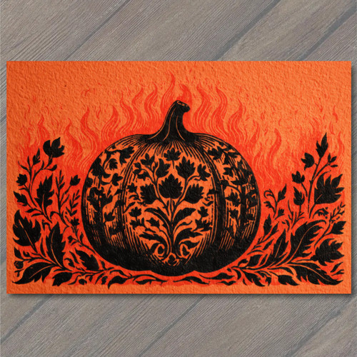 Art print pumpkin harvest - print,