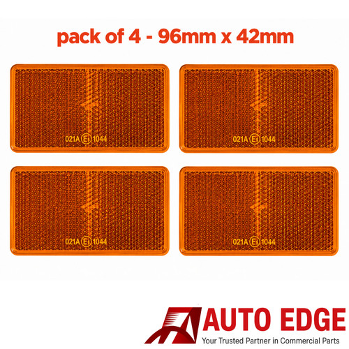 Self adhesive amber orange - 4x,