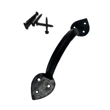 Beeswax 6" Forged Gothic D Handle - Door / Cupboard / Drawer Pull