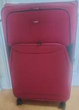 NEW LG Expanding Soft Suitcase Trolley Bag 4 Wheel L/weight Luggage Travel 29"