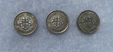3x George VI silver threepence