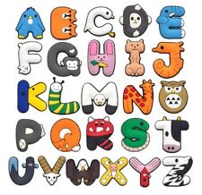 Super Cute Animal Alphabet - Charms For Crocs / Shoes Funny- Letters Boys Girls