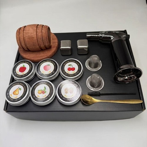 Whiskey smoker kit with - whiskey,