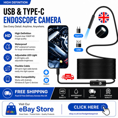 Usb type endoscope borescope - c,