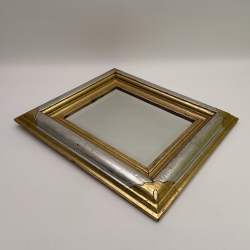 Vtg bevelled edge mirror gold - vtg,
