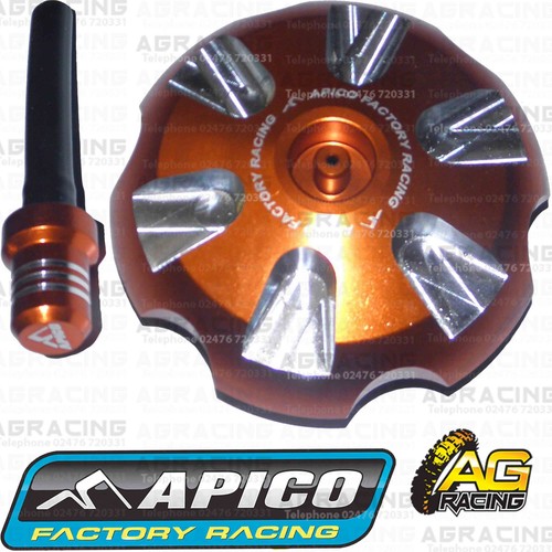 Apico orange alloy fuel cap - apico,