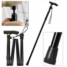 Lightweight Easy Folding Aluminium Walking Stick Cane, Height Adjustable