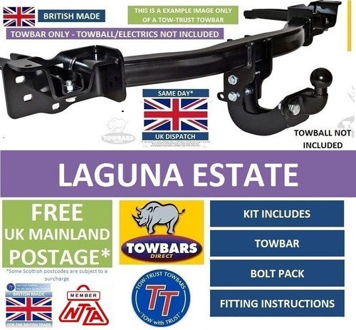 Towbar fit renault laguna - to,