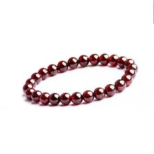 Natural Red Garnet Stone Bead