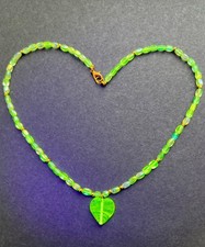 Uranium Vaseline Glass Beaded