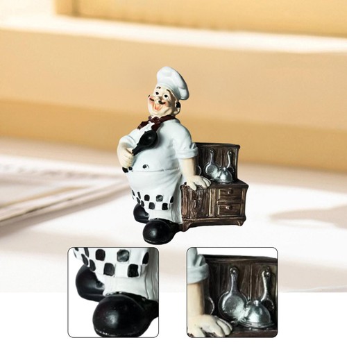 Resin chef figurine - resin,